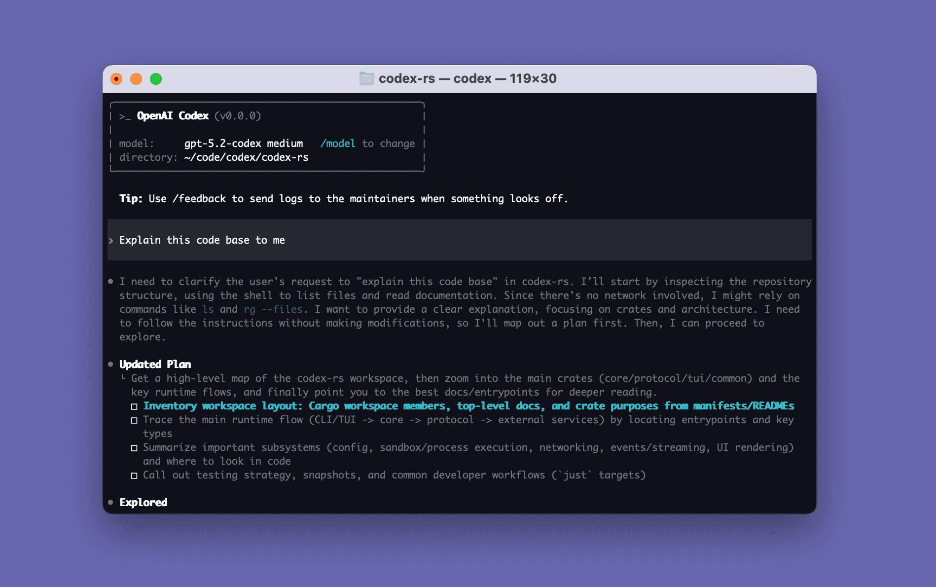 OpenAI Codex 官方仓库中的 CLI 展示图